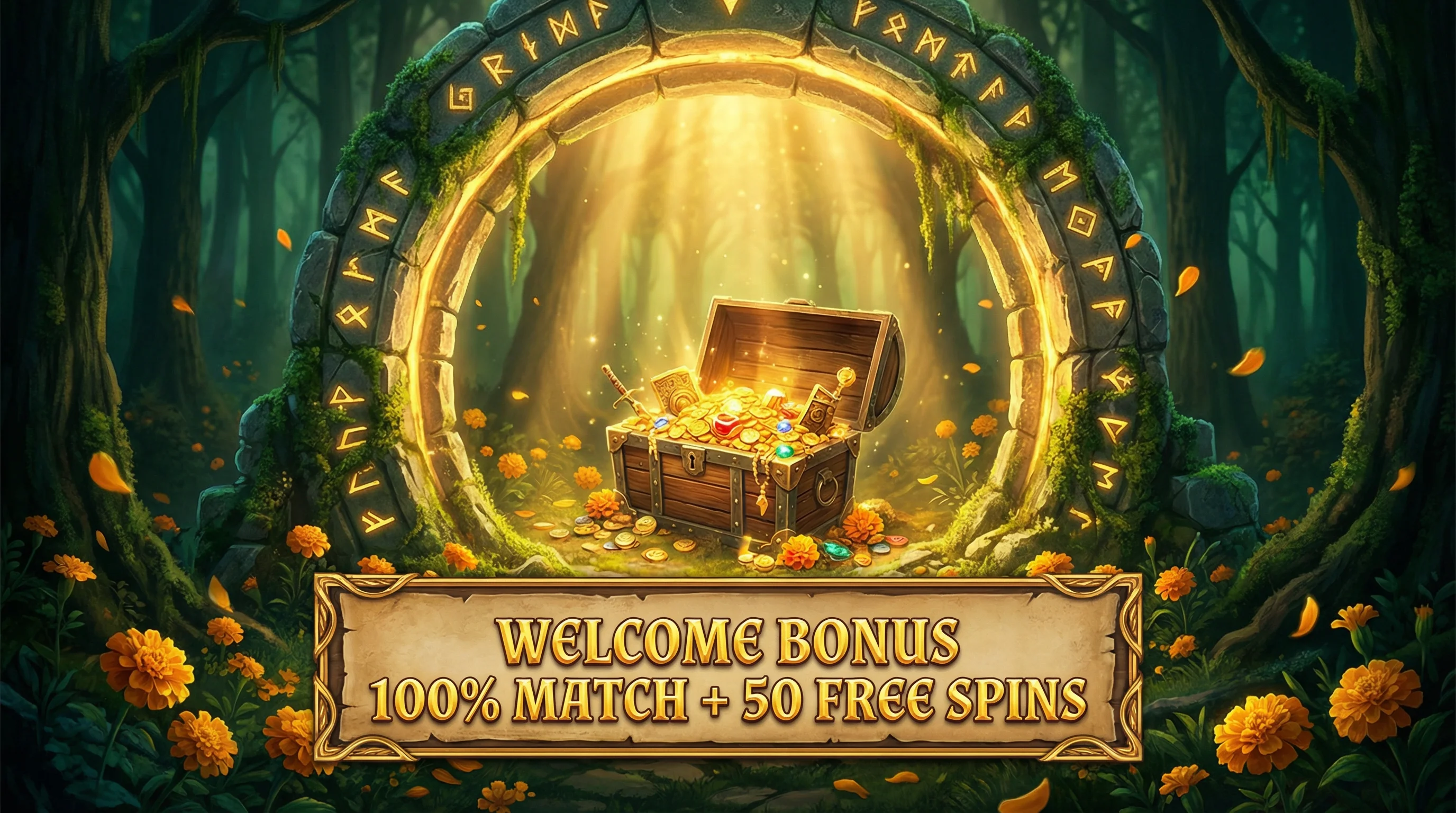 Bono de bienvenida Winz Casino cofre del tesoro